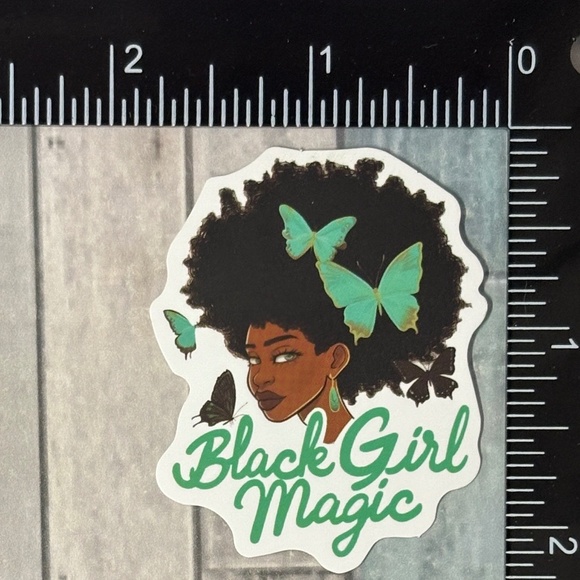 🌀10/$10🌀 Black Girl Magic Affirmation Reusable Waterproof Vinyl Sticker Decal - Picture 1 of 1